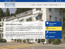 Tablet Screenshot of bellevue-luzern.ch